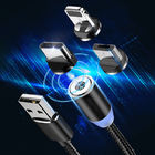 Led 2.4A 8pin Type C Magnetic 3 In 1 Charging Cable