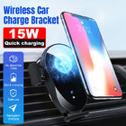 Car Mount Auto Clamping 15W QI Wireless Car Charger
