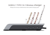Multi Device 45W USB C Ports QI Wireless Charging Station