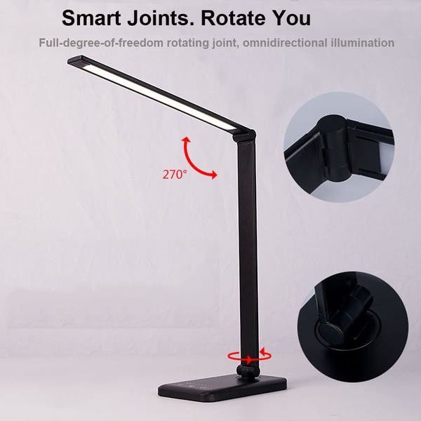 Foldable 10W 5V Led Desk Lamp With Wireless Charger