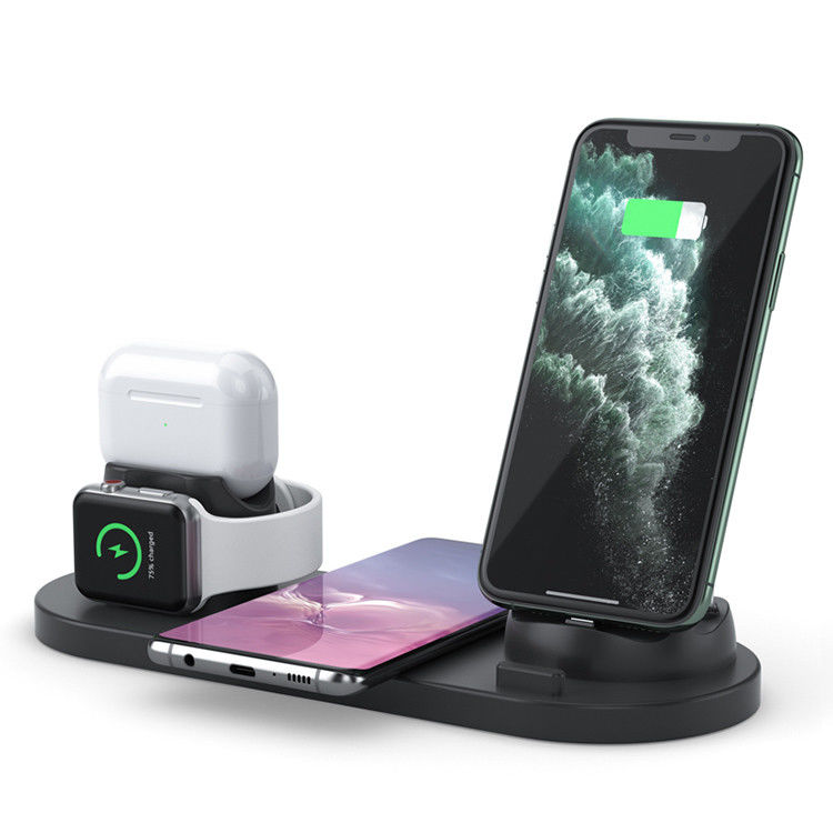 Rotateble 5W Airpods Docking 3 In 1 QI Wireless Charger