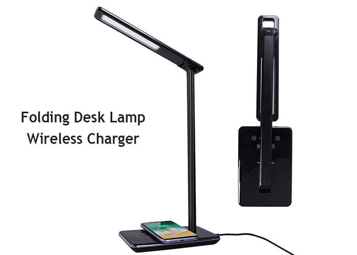 Alu Touch Switch Desk Lamp 10W QI Wireless Charging Pad