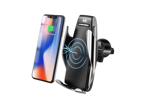 White Auto Clamping Vent Mount 10W QI Wireless Car Charger